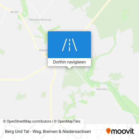 Berg Und Tal - Weg Karte