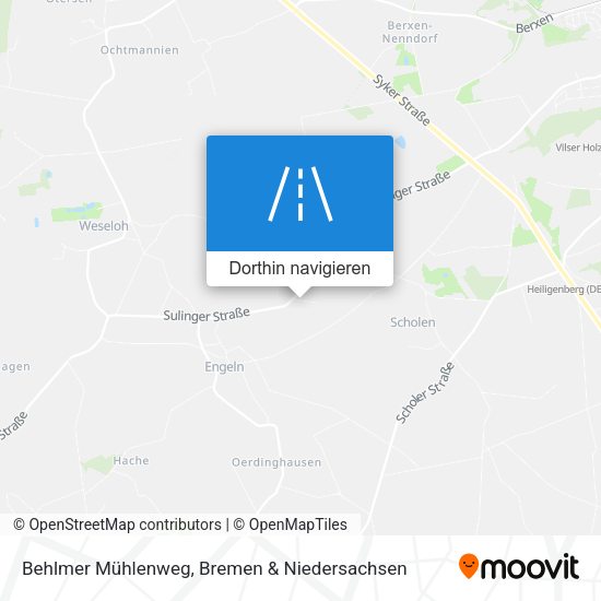 Behlmer Mühlenweg Karte