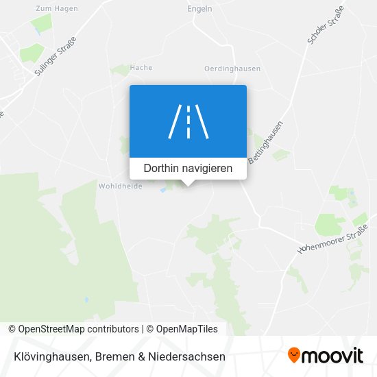 Klövinghausen Karte