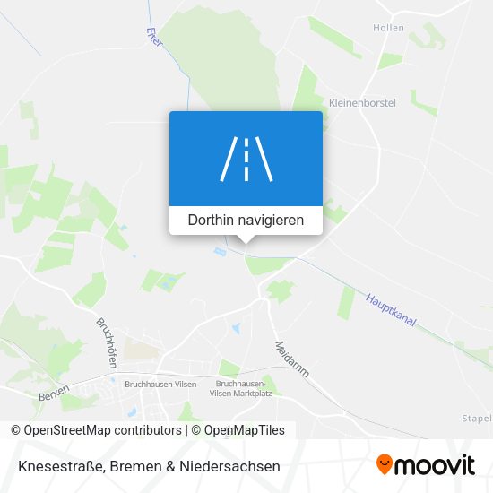 Knesestraße Karte