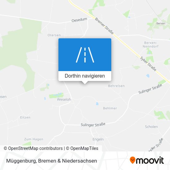 Müggenburg Karte