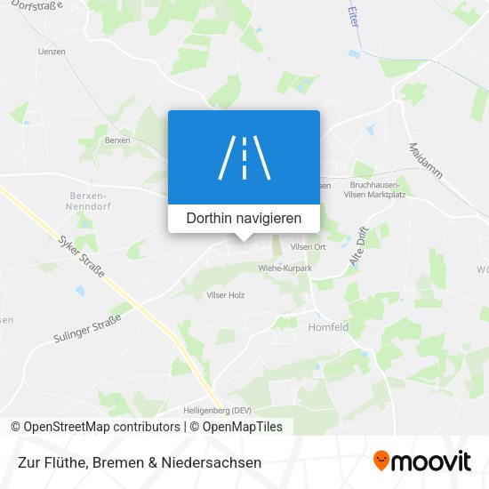 Zur Flüthe Karte