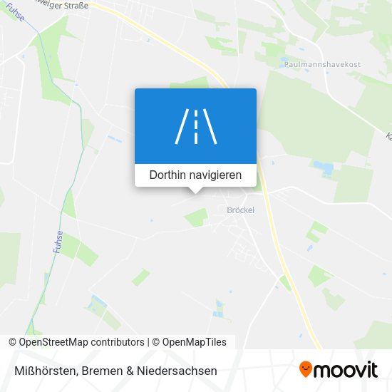 Mißhörsten Karte