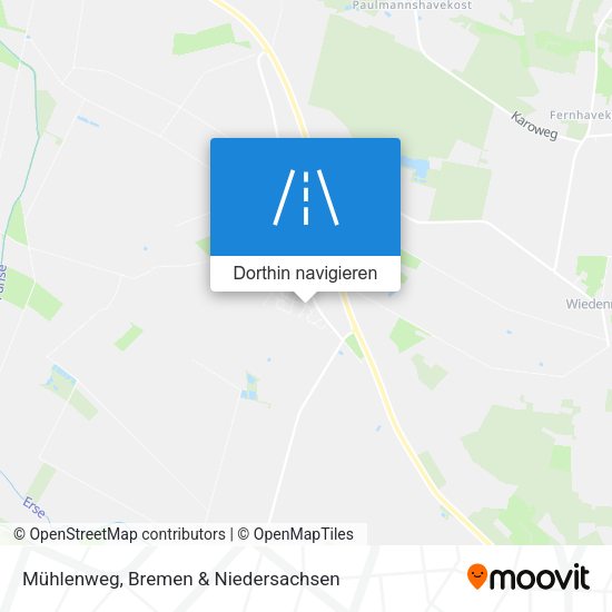 Mühlenweg Karte