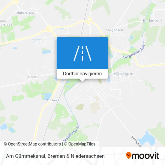 Am Gümmekanal Karte
