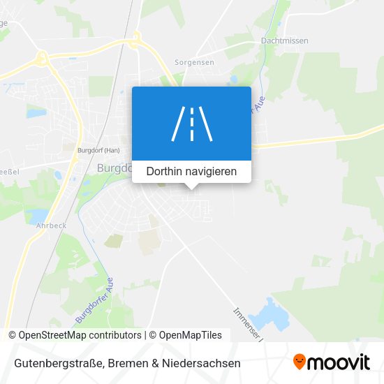 Gutenbergstraße Karte