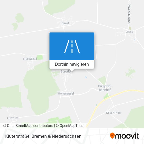 Klüterstraße Karte