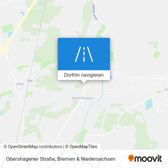 Obershagener Straße Karte
