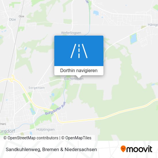 Sandkuhlenweg Karte