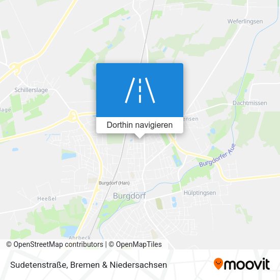 Sudetenstraße Karte