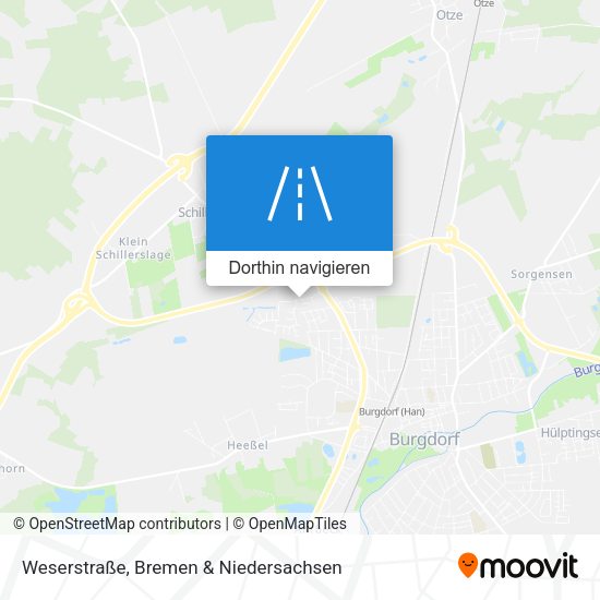 Weserstraße Karte