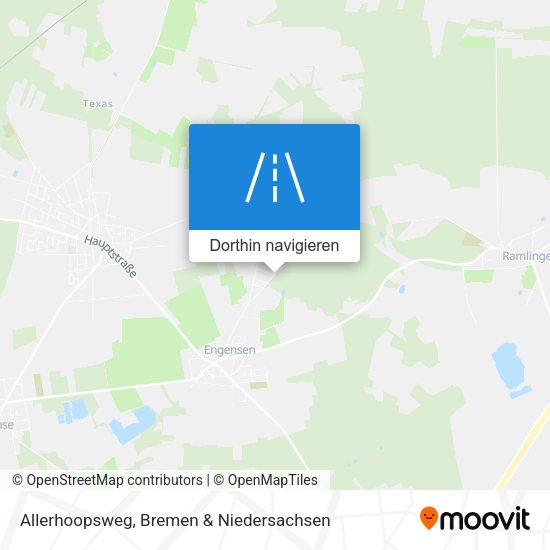 Allerhoopsweg Karte