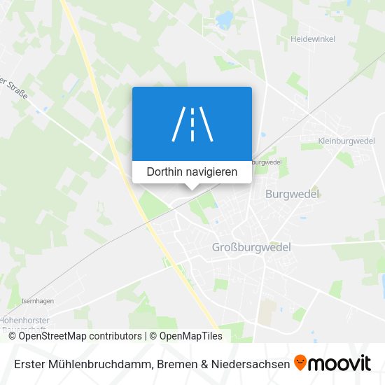 Erster Mühlenbruchdamm Karte