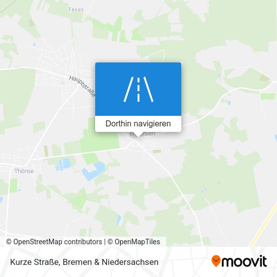 Kurze Straße Karte