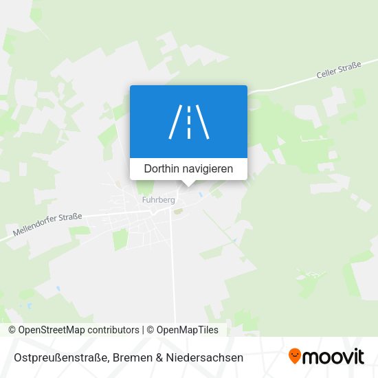 Ostpreußenstraße Karte