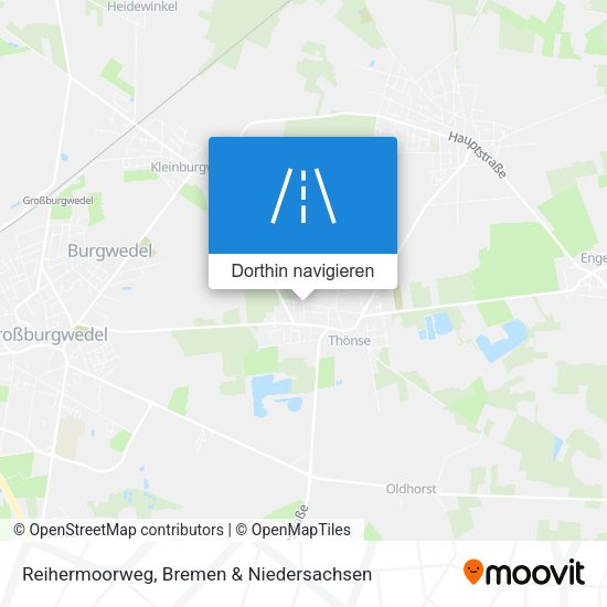 Reihermoorweg Karte