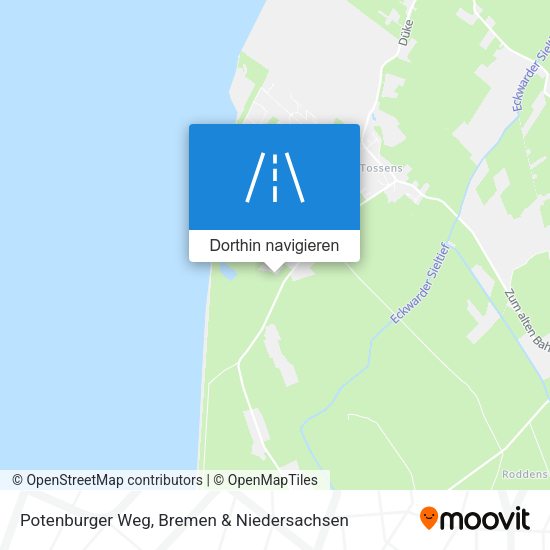 Potenburger Weg Karte