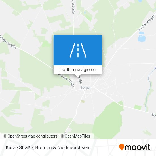 Kurze Straße Karte