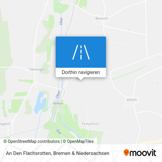 An Den Flachsrotten Karte