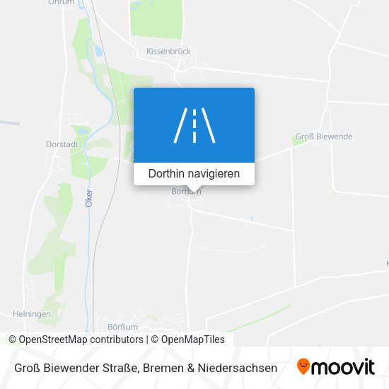 Groß Biewender Straße Karte