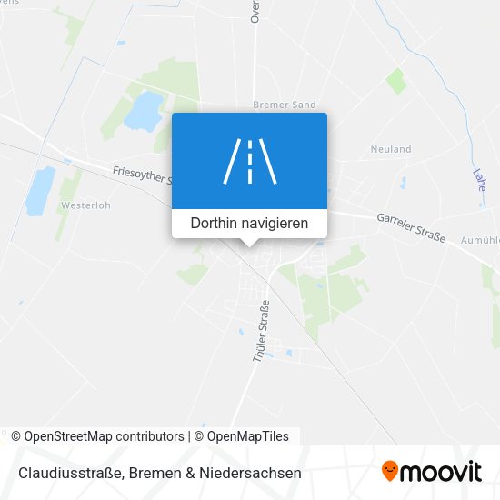 Claudiusstraße Karte
