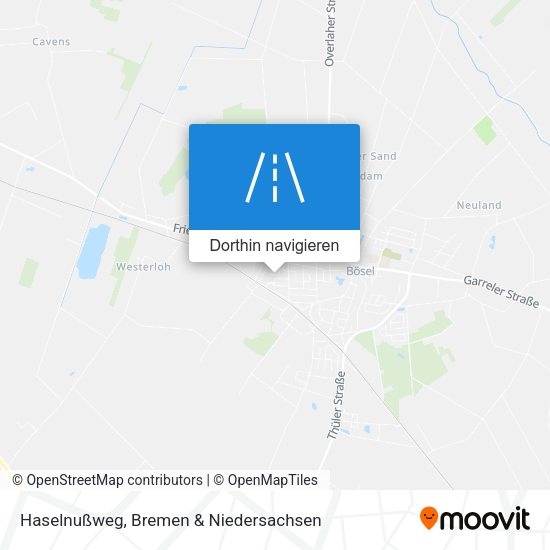 Haselnußweg Karte