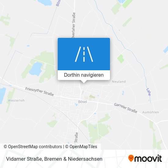 Vidamer Straße Karte