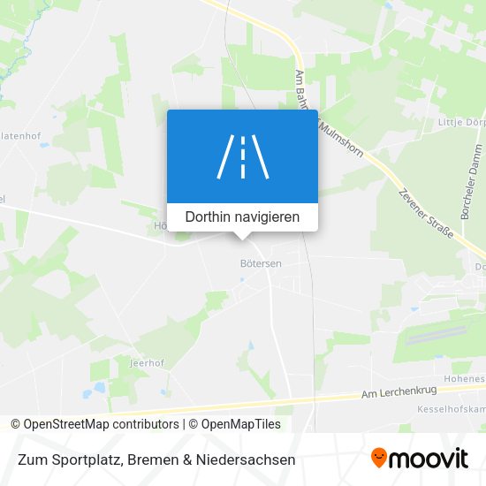 Zum Sportplatz Karte