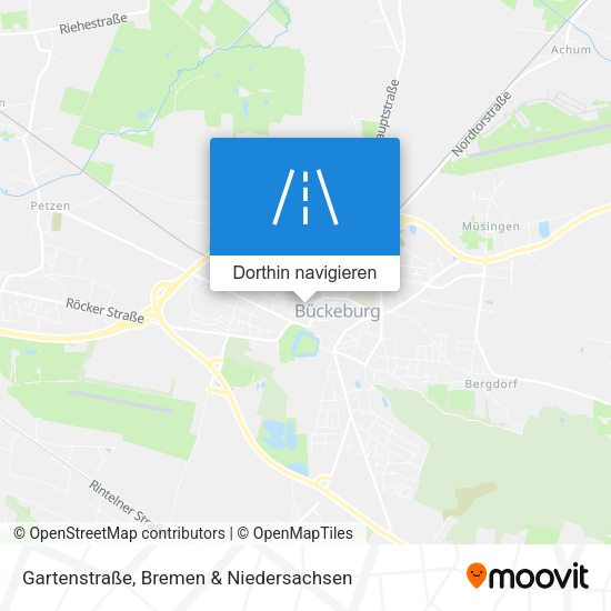 Gartenstraße Karte