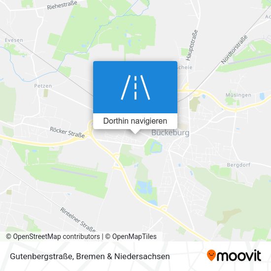 Gutenbergstraße Karte