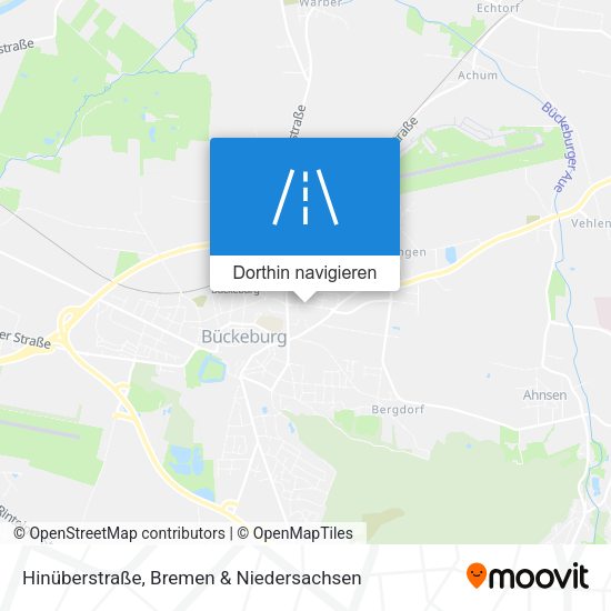 Hinüberstraße Karte