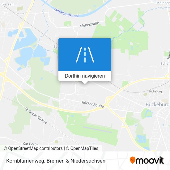 Kornblumenweg Karte