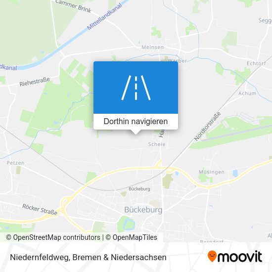 Niedernfeldweg Karte