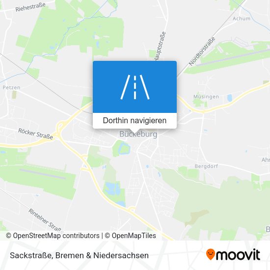 Sackstraße Karte
