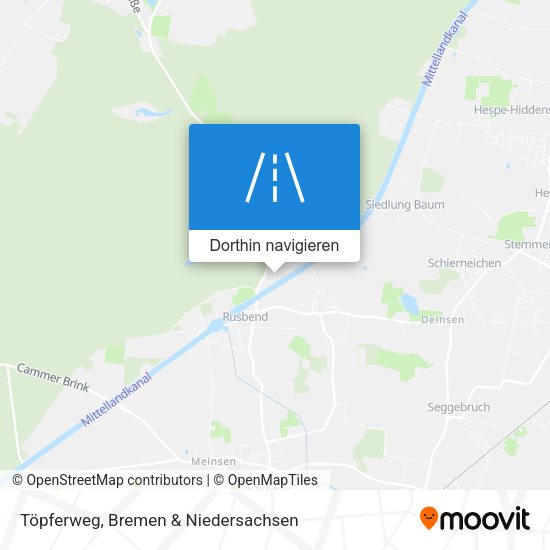 Töpferweg Karte
