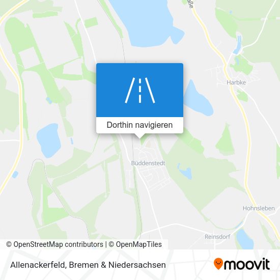 Allenackerfeld Karte