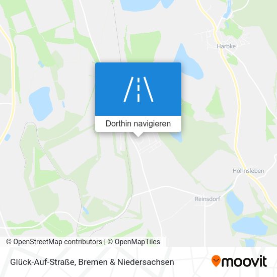 Glück-Auf-Straße Karte