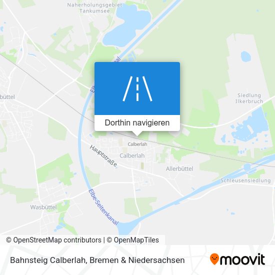 Bahnsteig Calberlah Karte