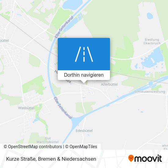 Kurze Straße Karte
