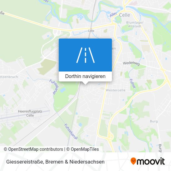 Giessereistraße Karte