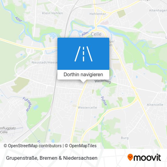 Grupenstraße Karte