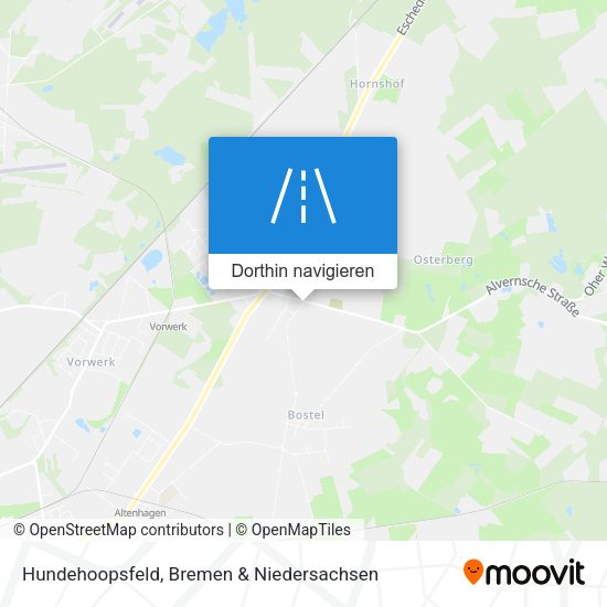 Hundehoopsfeld Karte