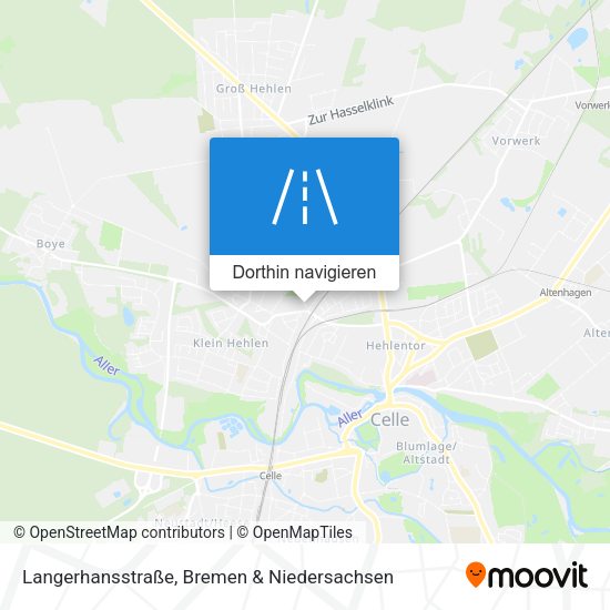 Langerhansstraße Karte