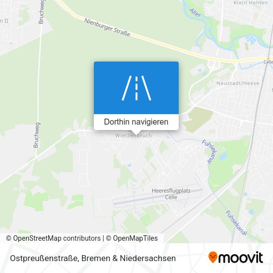 Ostpreußenstraße Karte