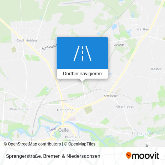 Sprengerstraße Karte