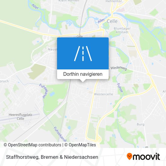 Staffhorstweg Karte