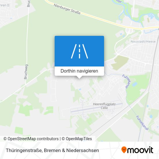 Thüringenstraße Karte