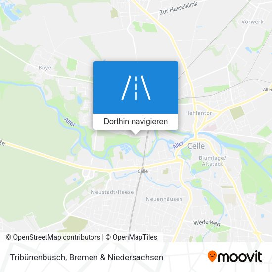 Tribünenbusch Karte