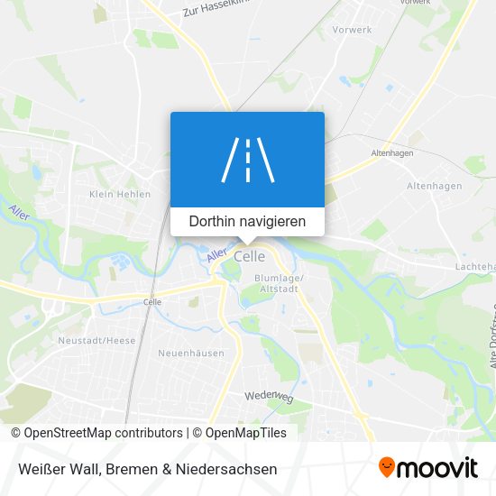 Weißer Wall Karte