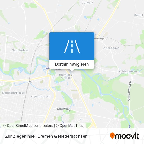 Zur Ziegeninsel Karte